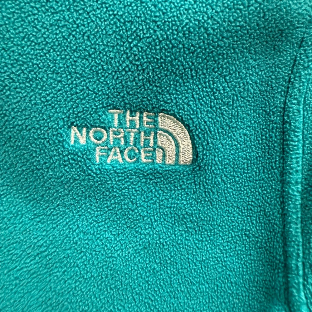 Women's The North Face Full-Zip Soft Fleece Jacket Teal Green Size Small EUC - Picture 11 of 11